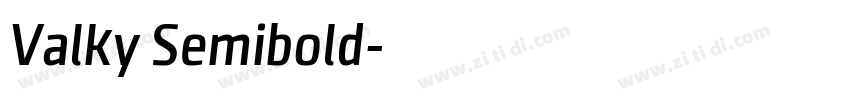 Valky Semibold字体转换